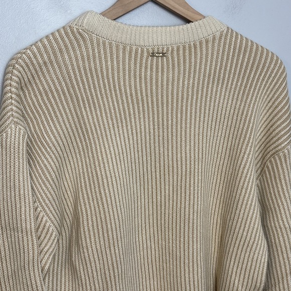 Cleobella Size Large Sydney Sweater In Oatmeal/Ivory Organic Cotton NEW - Picture 13 of 14